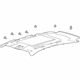 Ford FJ5Z-7851916-AD Headlining - Roof