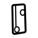 Ford -W721479-S300 Upper Hinge Bumper, Rear Lower Ford -W721479-S300 Upper Hinge Bumper, Rear Lower