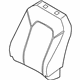 Ford JL1Z-7864417-AC Seat Back Cover, Front Driver Side Ford JL1Z-7864417-AC Seat Back Cover, Front Driver Side