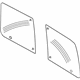 Ford 2T1Z-6142006-E Door Glass, Passenger Side Ford 2T1Z-6142006-E Door Glass, Passenger Side