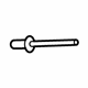 Ford -W707638-S437 Charging Port Rivet, Front Driver Side