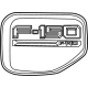 Ford RL3Z-58405A26-DB Door - Fuel Tank Filler Access Ford RL3Z-58405A26-DB Door - Fuel Tank Filler Access