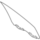 Ford LJ7Z-7821410-A Door Glass, Passenger Side Ford LJ7Z-7821410-A Door Glass, Passenger Side