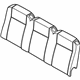 Ford CK4Z-9966800-AE Seat Back Pad, Rear Center Ford CK4Z-9966800-AE Seat Back Pad, Rear Center