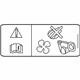 Ford AU5Z-8653-A Fan Label Ford AU5Z-8653-A Fan Label