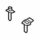 Ford GD9Z-96610A16-B Headrest Guide, Driver Side Ford GD9Z-96610A16-B Headrest Guide, Driver Side
