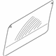 Ford 2T1Z-9925713-A Door Glass, Center Driver Side