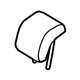 Ford D2BZ-54611A08-DH Headrest, Center, Orange Ford D2BZ-54611A08-DH Headrest, Center, Orange