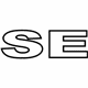 Ford BE8Z-5442528-B Nameplate, Rear Ford BE8Z-5442528-B Nameplate, Rear