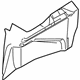 Ford 8S4Z-5445423-AA Trunk Side Trim, Rear Driver Side